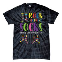 World Down Syndrome Rock Your Socks Awareness Tie-Dye T-Shirt