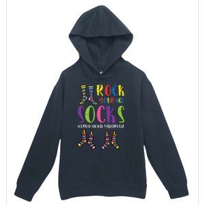 World Down Syndrome Rock Your Socks Awareness Urban Pullover Hoodie