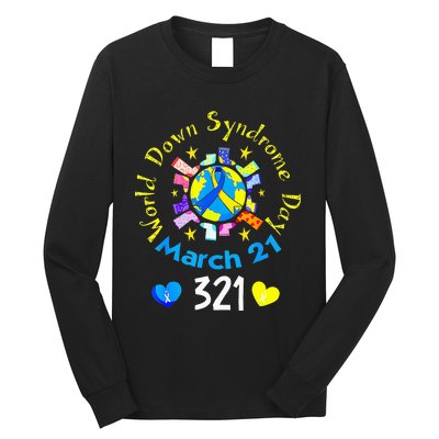 World Down Syndrome Day Awareness Socks Down Right Long Sleeve Shirt