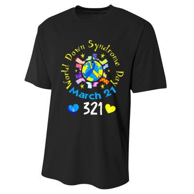 World Down Syndrome Day Awareness Socks Down Right Performance Sprint T-Shirt