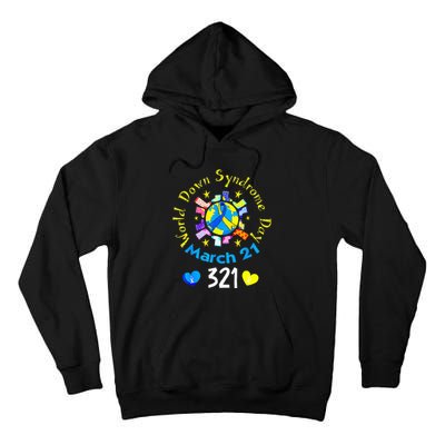 World Down Syndrome Day Awareness Socks Down Right Tall Hoodie