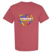 World Down Syndrome Day Awareness Socks 21 March Gifts Garment-Dyed Heavyweight T-Shirt