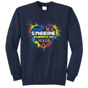 World Down Syndrome Day Awareness Socks 21 March Gifts Tall Sweatshirt