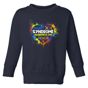 World Down Syndrome Day Awareness Socks 21 March Gifts Toddler Sweatshirt