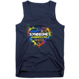 World Down Syndrome Day Awareness Socks 21 March Gifts Tank Top