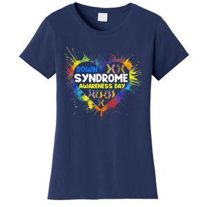 World Down Syndrome Day Awareness Socks 21 March Gifts Women's T-Shirt