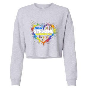 World Down Syndrome Day Awareness Socks 21 March Gifts Cropped Pullover Crew