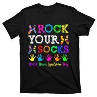 World Down Syndrome Day Rock Your Socks Awareness Support T-Shirt