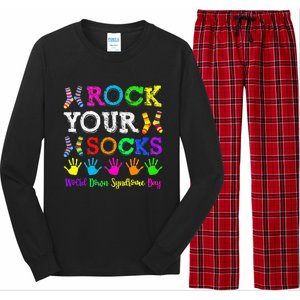 World Down Syndrome Day Rock Your Socks Awareness Support Long Sleeve Pajama Set