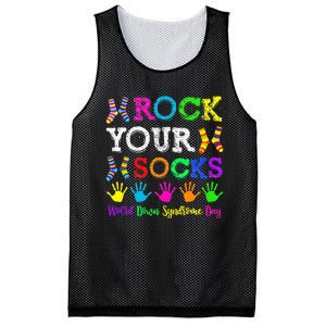 World Down Syndrome Day Rock Your Socks Awareness Support Mesh Reversible Basketball Jersey Tank