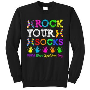 World Down Syndrome Day Rock Your Socks Awareness Support Tall Sweatshirt