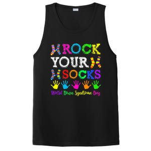 World Down Syndrome Day Rock Your Socks Awareness Support PosiCharge Competitor Tank