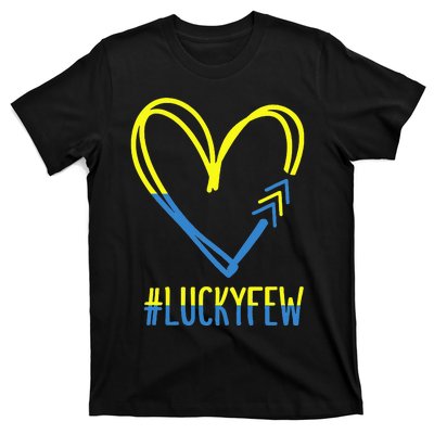 World Down Syndrome Awareness Day 3 Arrows Lucky Few Tattoo T-Shirt