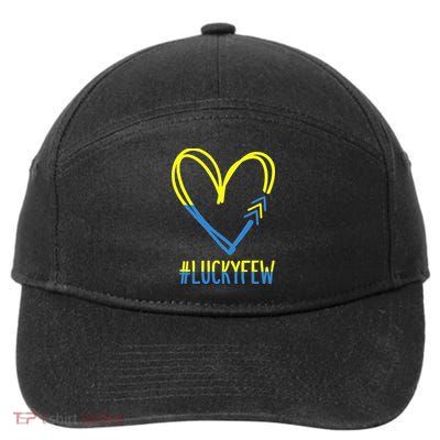 World Down Syndrome Awareness Day 3 Arrows Lucky Few Tattoo 7-Panel Snapback Hat