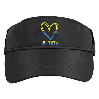 World Down Syndrome Awareness Day 3 Arrows Lucky Few Tattoo Adult Drive Performance Visor
