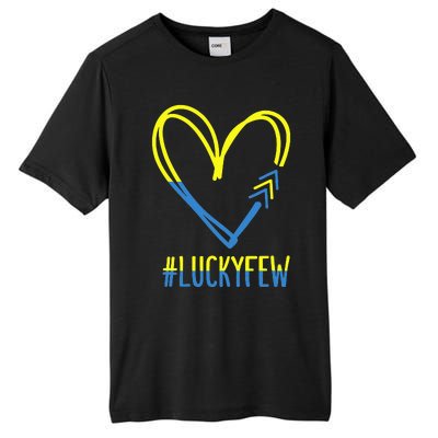 World Down Syndrome Awareness Day 3 Arrows Lucky Few Tattoo Tall Fusion ChromaSoft Performance T-Shirt