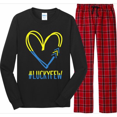 World Down Syndrome Awareness Day 3 Arrows Lucky Few Tattoo Long Sleeve Pajama Set