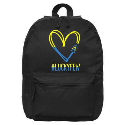 World Down Syndrome Awareness Day 3 Arrows Lucky Few Tattoo 16 in Basic Backpack