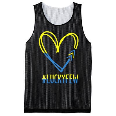 World Down Syndrome Awareness Day 3 Arrows Lucky Few Tattoo Mesh Reversible Basketball Jersey Tank