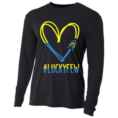 World Down Syndrome Awareness Day 3 Arrows Lucky Few Tattoo Cooling Performance Long Sleeve Crew