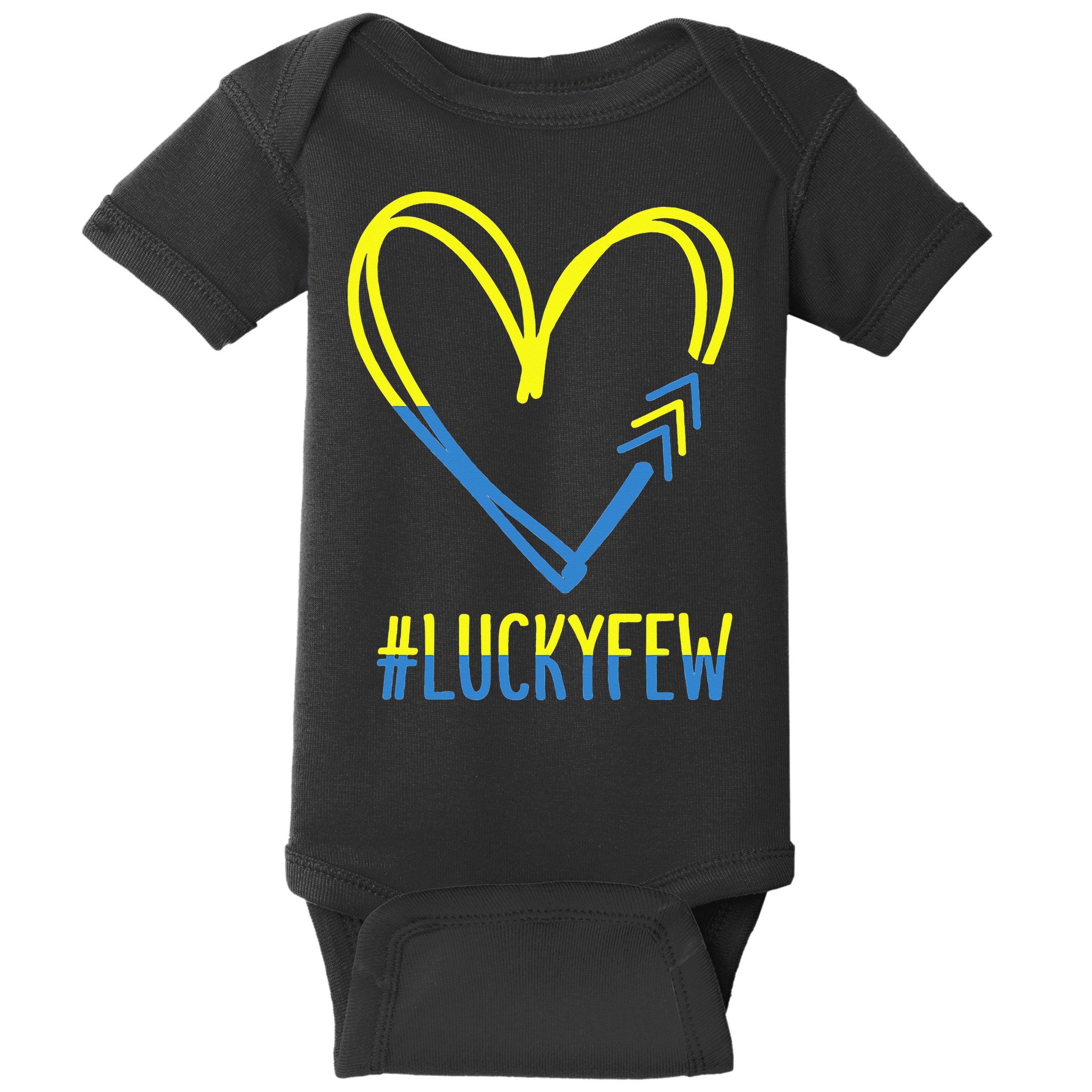 World Down Syndrome Awareness Day 3 Arrows Lucky Few Tattoo Baby Bodysuit