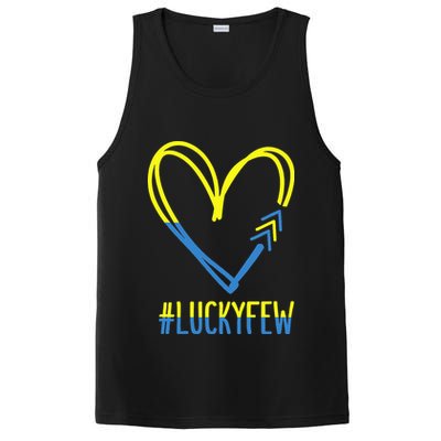 World Down Syndrome Awareness Day 3 Arrows Lucky Few Tattoo PosiCharge Competitor Tank