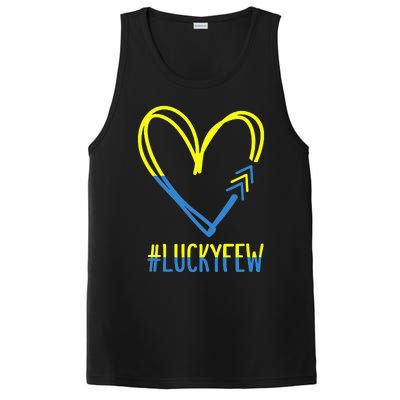 World Down Syndrome Awareness Day 3 Arrows Lucky Few Tattoo PosiCharge Competitor Tank