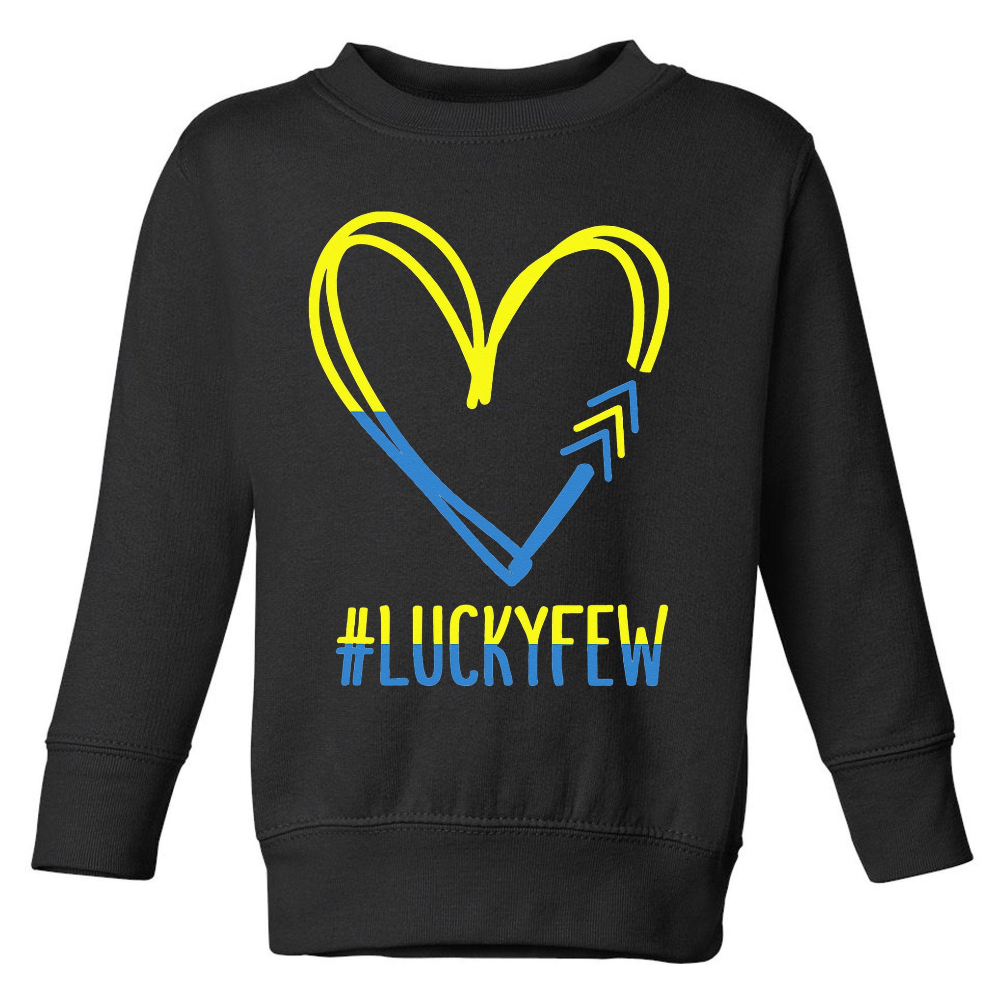 World Down Syndrome Awareness Day 3 Arrows Lucky Few Tattoo Toddler Sweatshirt