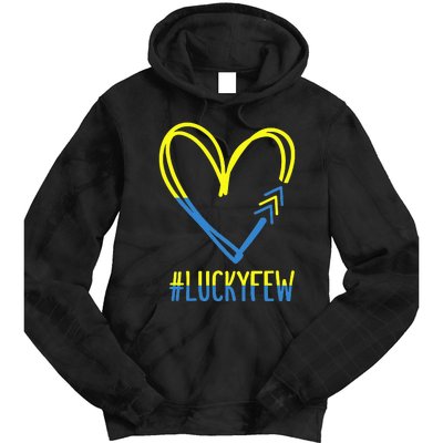 World Down Syndrome Awareness Day 3 Arrows Lucky Few Tattoo Tie Dye Hoodie