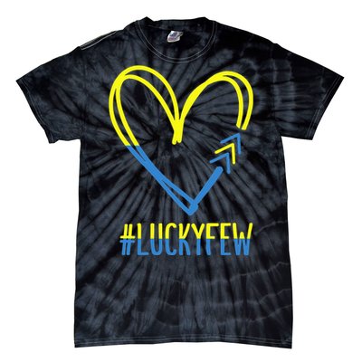 World Down Syndrome Awareness Day 3 Arrows Lucky Few Tattoo Tie-Dye T-Shirt