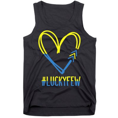 World Down Syndrome Awareness Day 3 Arrows Lucky Few Tattoo Tank Top