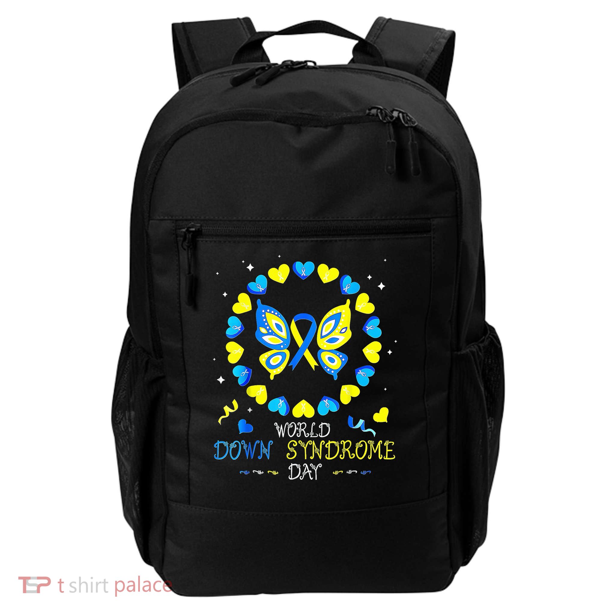 World Down Syndrome Day Awareness Butterfly Daily Commute Backpack