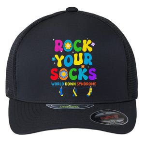 World Down Syndrome Day Rock Your Socks Awareness Flexfit Unipanel Trucker Cap