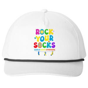 World Down Syndrome Day Rock Your Socks Awareness Snapback Five-Panel Rope Hat