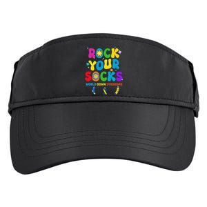 World Down Syndrome Day Rock Your Socks Awareness Adult Drive Performance Visor