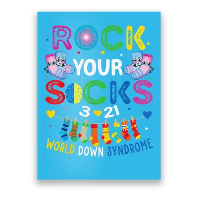 World Down Syndrome Day Rock Your Socks Awareness Support Poster