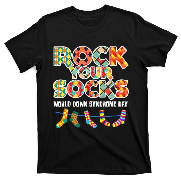 World Down Syndrome Day Rock Your Socks Awareness T-Shirt