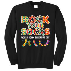 World Down Syndrome Day Rock Your Socks Awareness Tall Sweatshirt