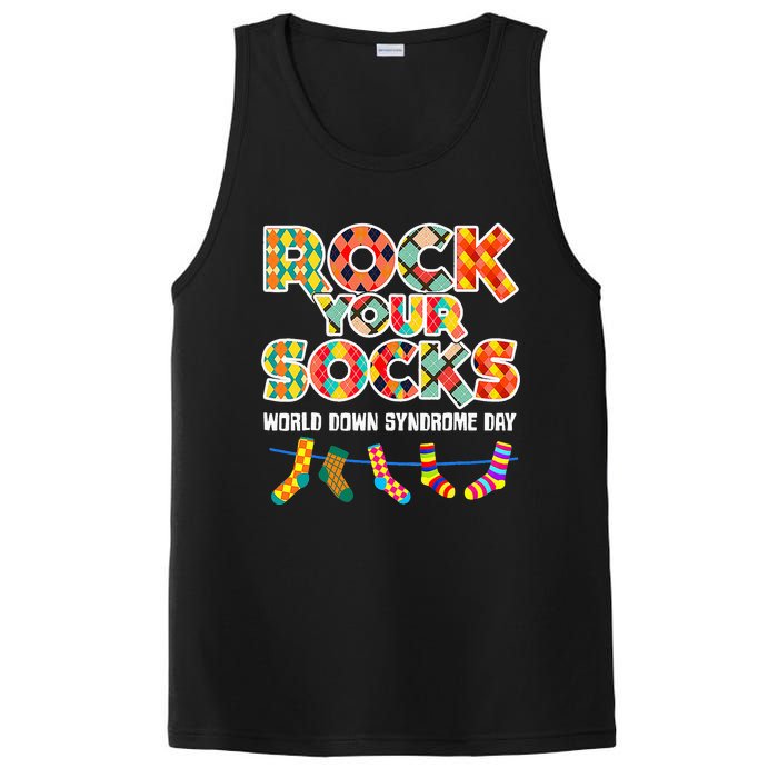 World Down Syndrome Day Rock Your Socks Awareness PosiCharge Competitor Tank