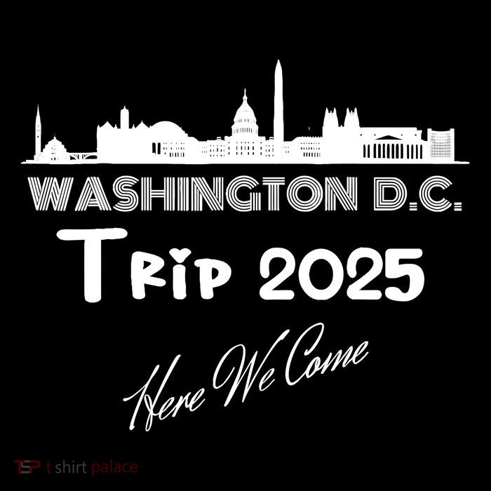 Washington D.C Skyline Trip 2025 Here We Come Matching Team Tall T-Shirt