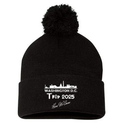 Washington D.C Skyline Trip 2025 Here We Come Matching Team Pom Pom 12in Knit Beanie