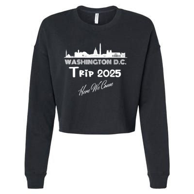 Washington D.C Skyline Trip 2025 Here We Come Matching Team Cropped Pullover Crew