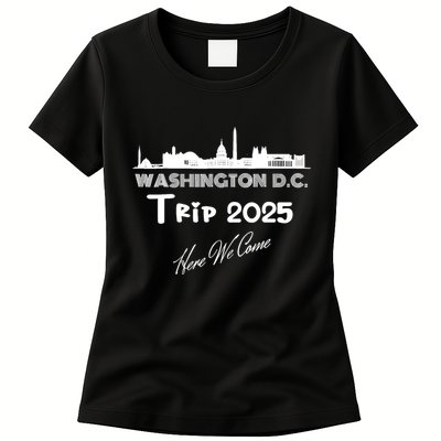 Washington D.C Skyline Trip 2025 Here We Come Matching Team Womens T-Shirt