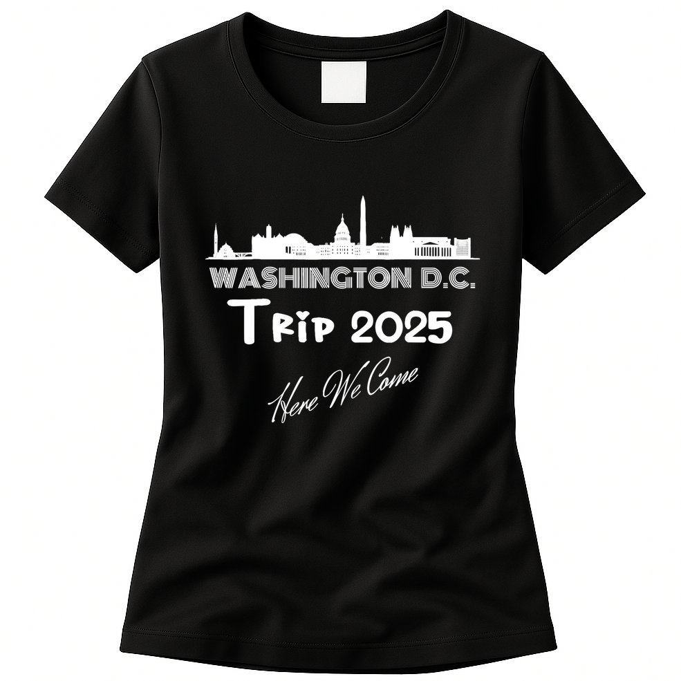 Washington D.C Skyline Trip 2025 Here We Come Matching Team Womens T-Shirt