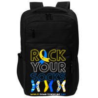 World Down Syndrome Day Rock Your Socks Awareness Impact Tech Backpack