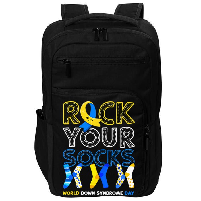 World Down Syndrome Day Rock Your Socks Awareness Impact Tech Backpack