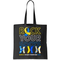 World Down Syndrome Day Rock Your Socks Awareness Tote Bag