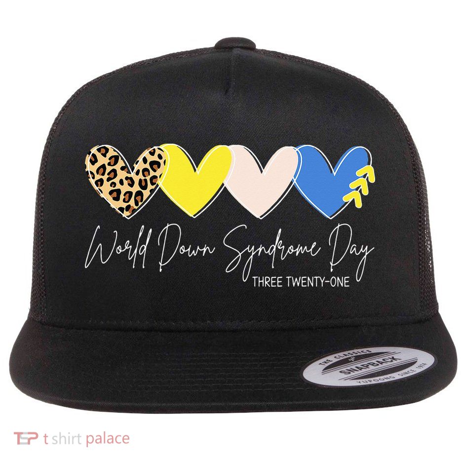 World Down Syndrome Awareness Day 3.21 Trisomy Support Flatbill Hat