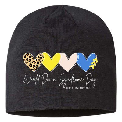 World Down Syndrome Awareness Day 3.21 Trisomy Support Sustainable Beanie