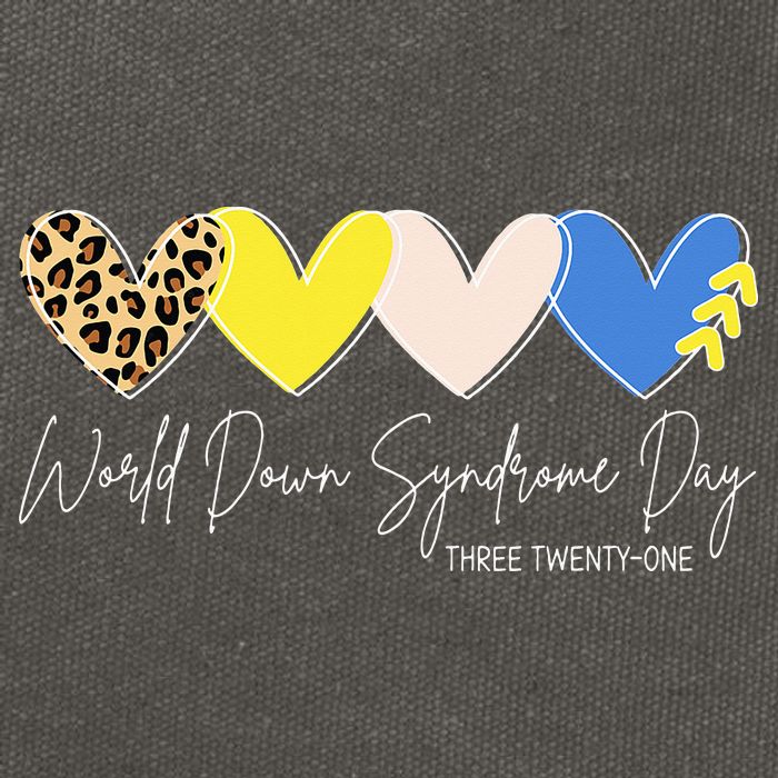 World Down Syndrome Awareness Day 3.21 Trisomy Support Cotton Canvas Backpack